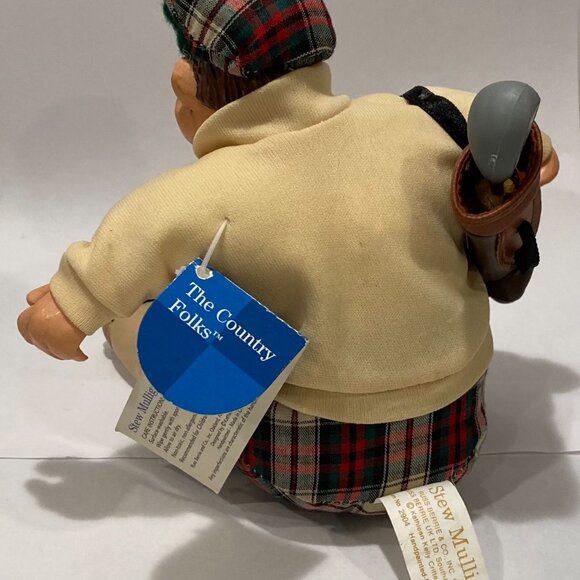 Golf figurine Stew Mulligan Golfer 5” Russ Berrie Country Folks humorous BIN16 - Picture 2 of 4